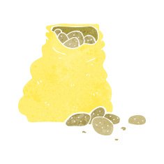 Cartoon Sack Of Potatoes N13