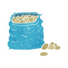 Cartoon Sack Of Potatoes N14
