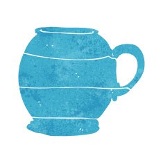 cartoon old style mug N6