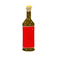 Cartoon Beer Bottle N11