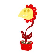 cartoon monster flower N7