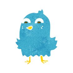 funny cartoon bird N103