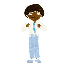 cartoon man wearing braces N6