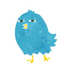 funny cartoon bird N106