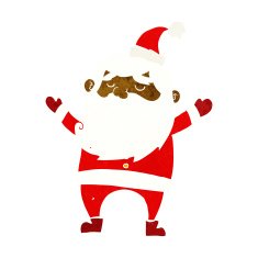 cartoon happy santa claus N16