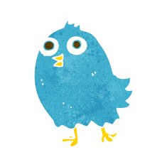 cartoon happy bird N19