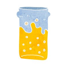 cartoon pint of beer N8