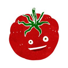 cartoon happy tomato N6
