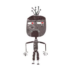 Cartoon Robot N185