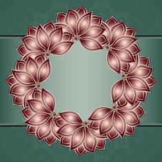 Vector Colored Floral Background Hand Drawn Texture N31
