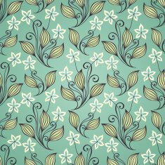 Seamless Floral Pattern (Vector) Hand Drawn Texture N83