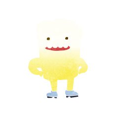 cartoon happy tooth N24