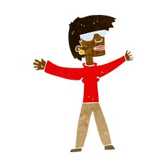 Cartoon Woman Wearing Glasses N12