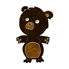 cartoon funny teddy bear N11