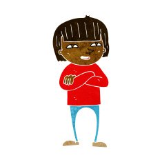 cartoon happy person N18