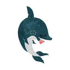 Funny Cartoon Shark N21