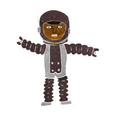 Cartoon Astronaut N82