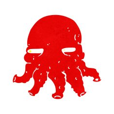Cartoon Alien Face N12