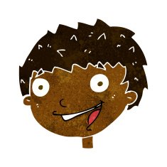 cartoon laughing boy N6