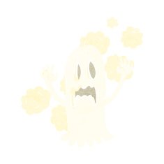 cartoon spooky ghost N66