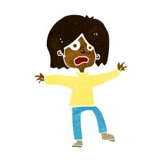 cartoon unhappy person N6