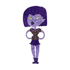 Cartoon Vampire Girl N129