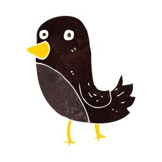 Cartoon Bird N221