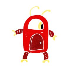 cartoon alien robot N12