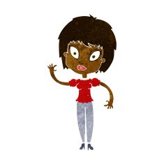 cartoon pretty girl N60