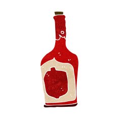 cartoon bottle of rum N6