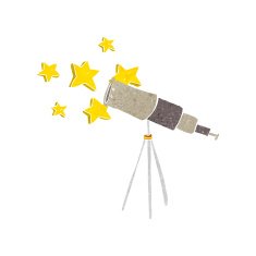 cartoon telescope N11