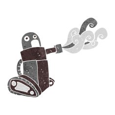 cartoon tank robot N5