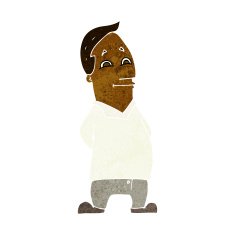 cartoon friendly man N16