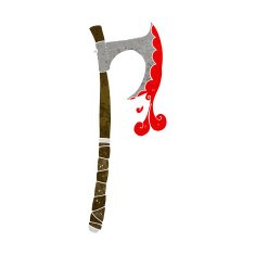 cartoon viking axe N6