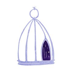 Cartoon Bird Cage N11