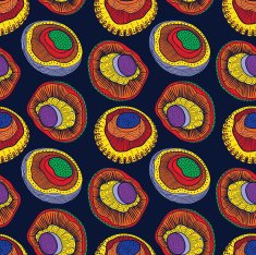 Champignons seamless pattern