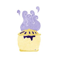 Cartoon Blueberry Pie N4