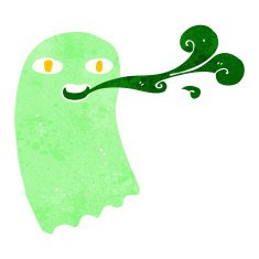 funny cartoon ghost N47