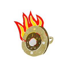 cartoon burning shield N2