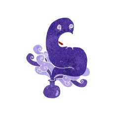 cartoon halloween ghost in bottle N9