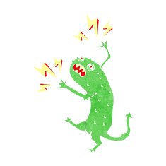 cartoon little monster N43
