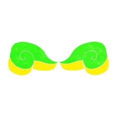 cartoon decorative swirl symbol N6