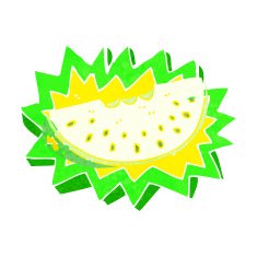 cartoon melon slice N13
