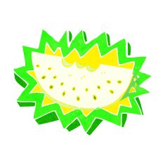 cartoon melon slice N14