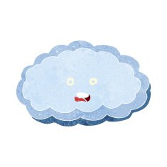 cartoon decorative cloud N22