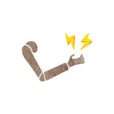 cartoon prosthetic arm N6