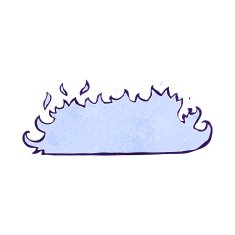 cartoon spooky fire border N5