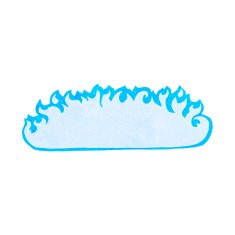 cartoon spooky fire border N6