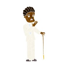 cartoon shocked gentleman N6