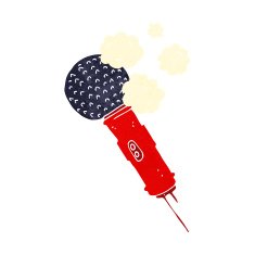 Cartoon Microphone N19